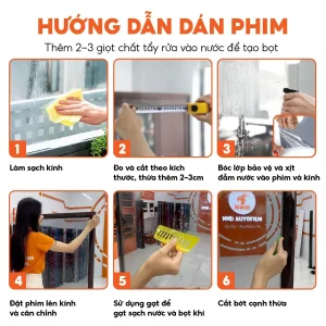 Phim dán kính Black Out siêu chắn sáng cắt UV và IRR 100%