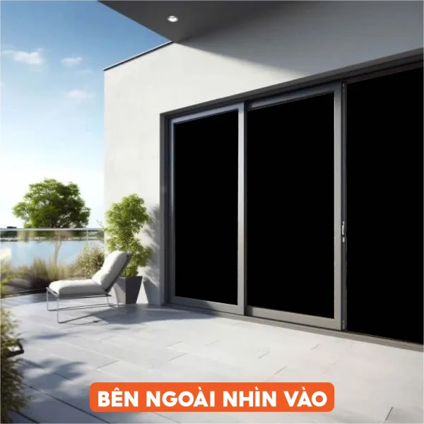 Phim dán kính Black Out siêu chắn sáng cắt UV và IRR 100%