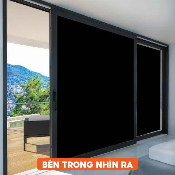 Phim dán kính Black Out siêu chắn sáng cắt UV và IRR 100%