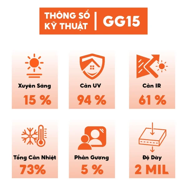 Phim cách nhiệt màu trà 3M - GG15