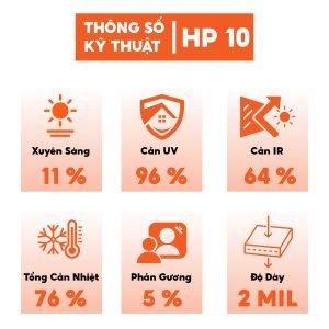 Phim cách nhiệt 3M màu khói - HP10