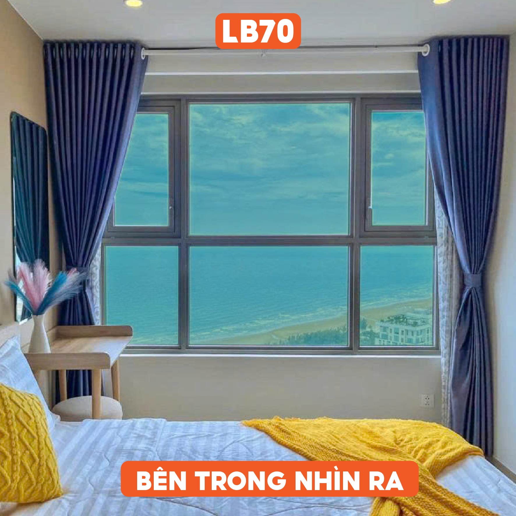 Phim 3M Siêu Cách Nhiệt trong suốt ánh xanh mã LB70