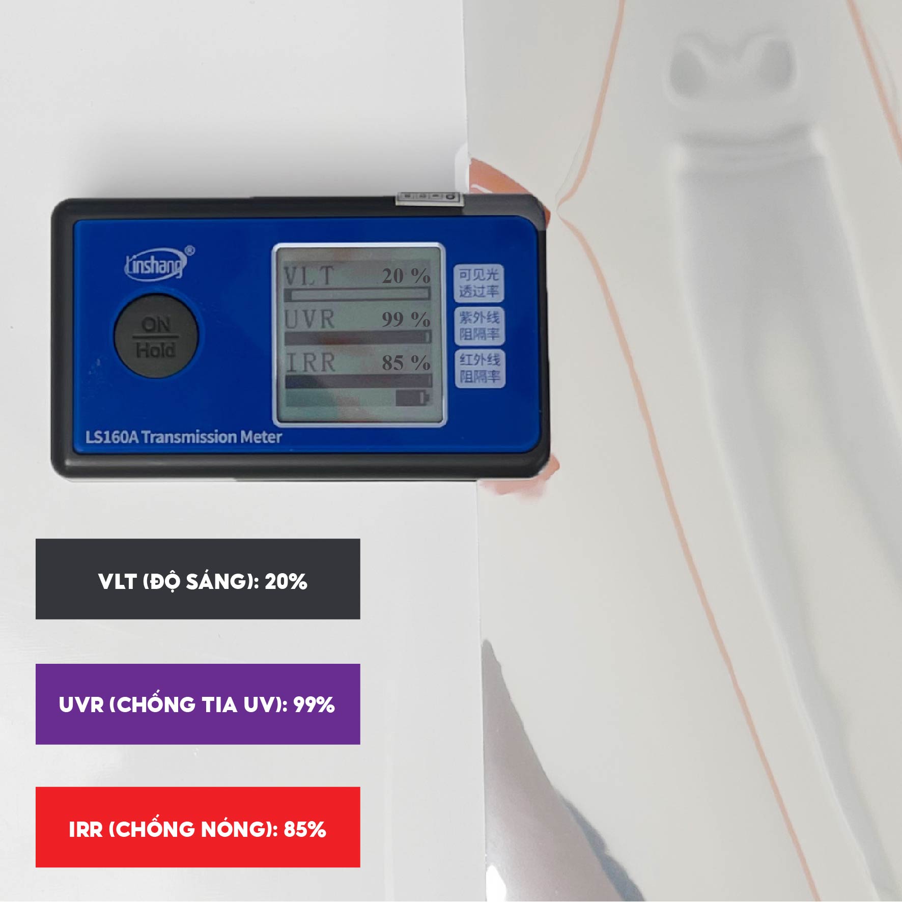 Phim dán kính chống nắng mã Silver 15 nhập khẩu Hàn Quốc