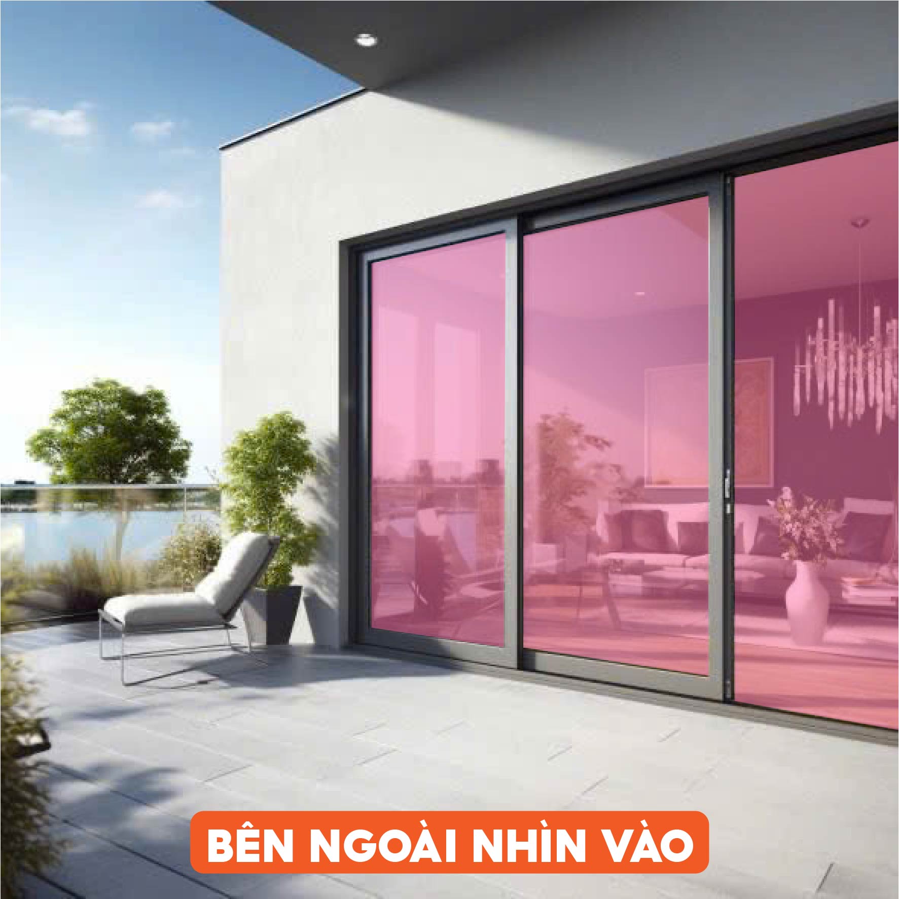 Phim dán kính màu hồng mã BC-60PK