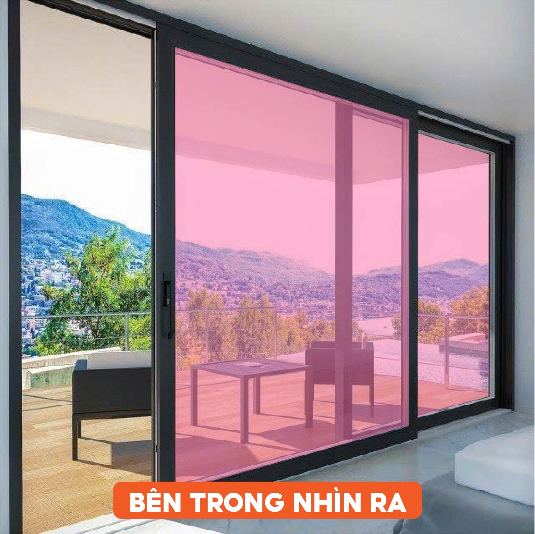 Phim dán kính màu hồng mã BC-60PK