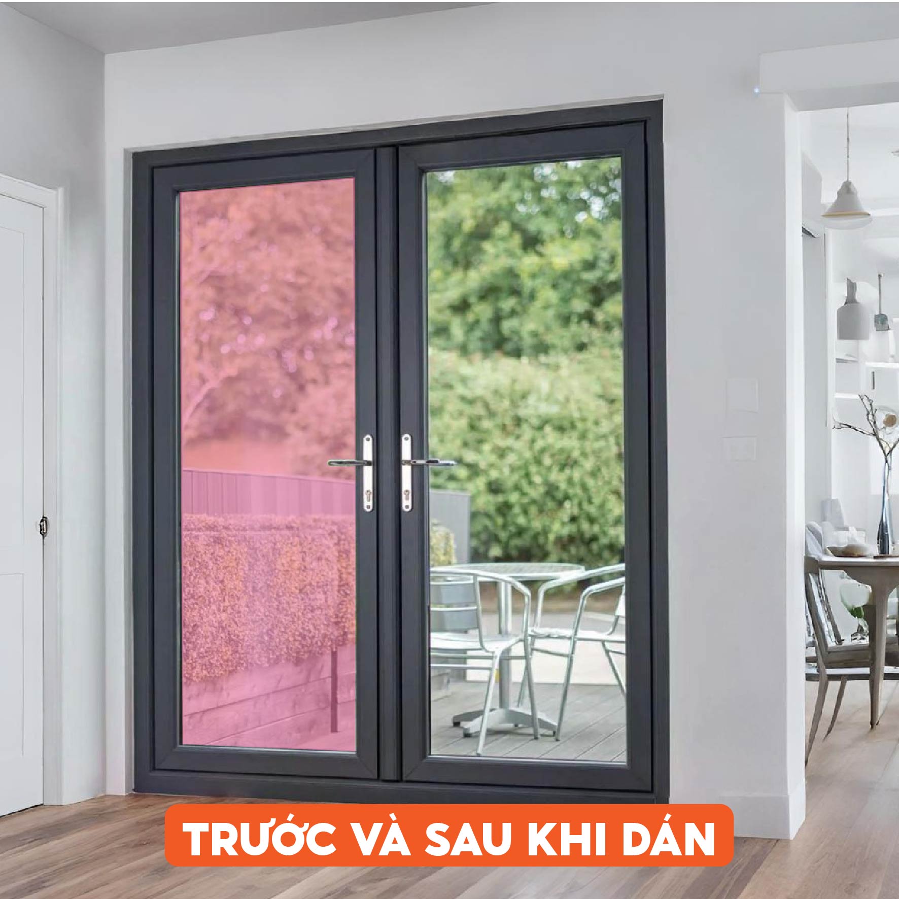 Phim dán kính màu hồng mã BC-60PK