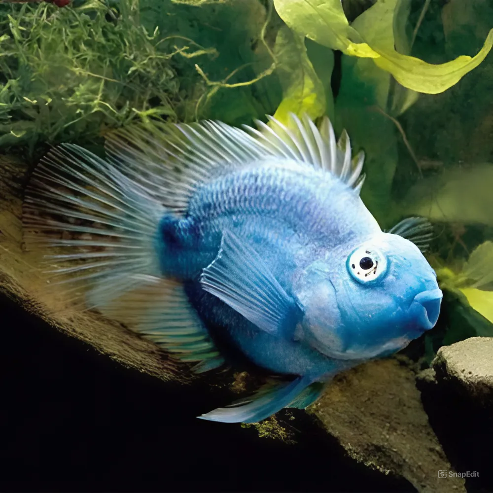 cá hồng két xanh