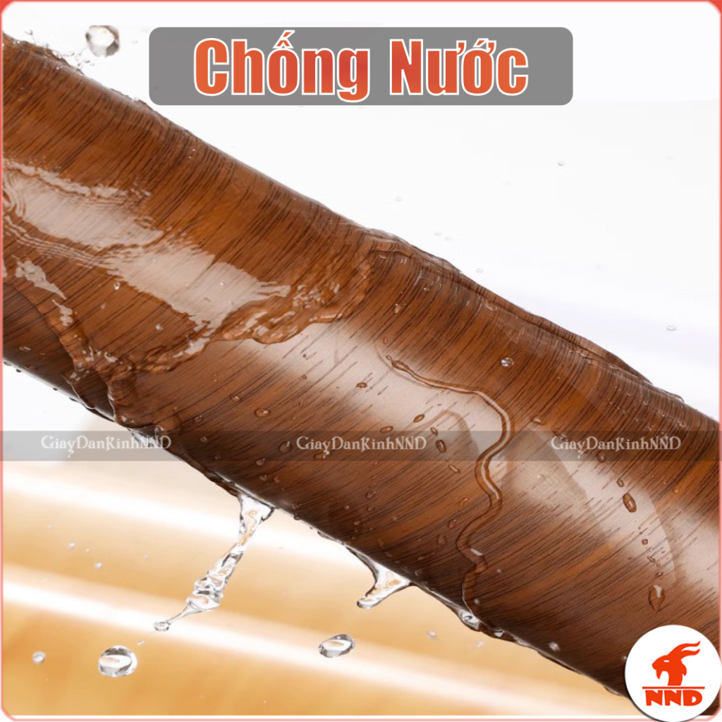 Decal vân gỗ tạo cảm giác ấm áp, sang trọng, phù hợp để làm mới nhà cửa, văn phòng.