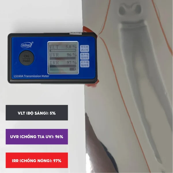 Phim Cách Nhiệt Silver 05 - Phản quang màu bạc siêu chống nắng