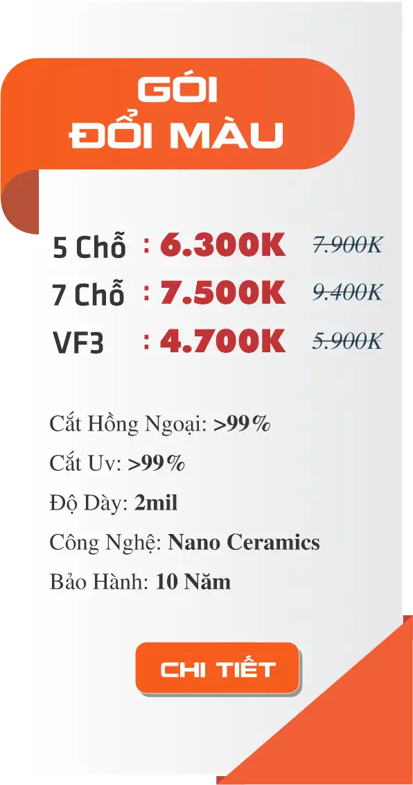Gói phim quang học đổi màu dán kính ô tô nhà NND