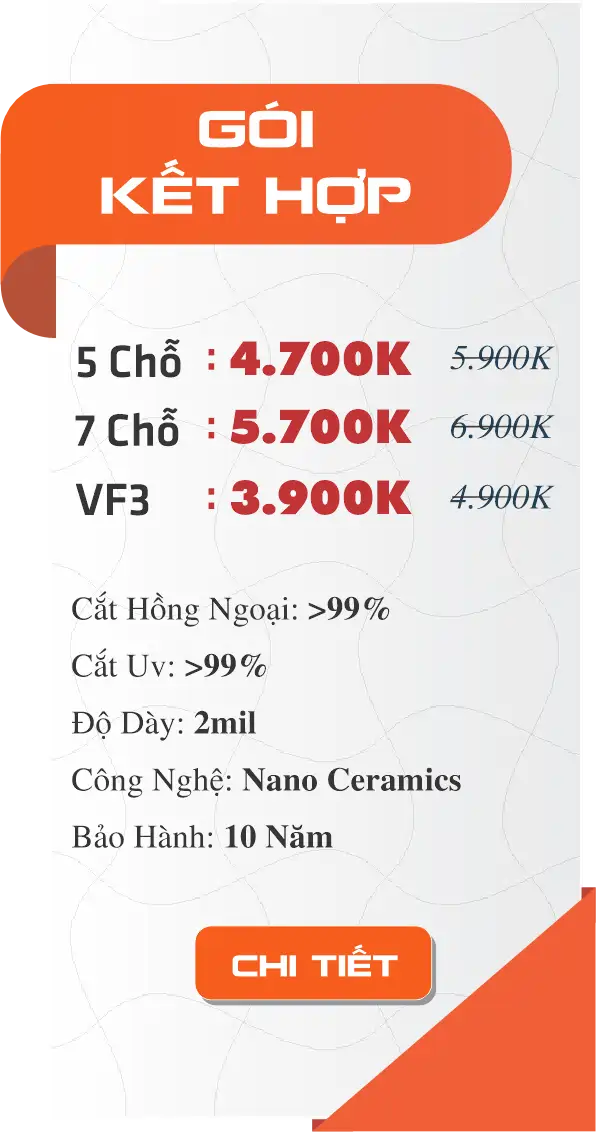 Gói dán phim ô tô kết hợp 2 mã của nhà NND