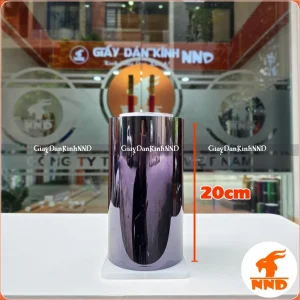 Phim Cách Nhiệt Kính Lái Xe Tải Màu Đen Bạc Khổ 20cm | XT20-4