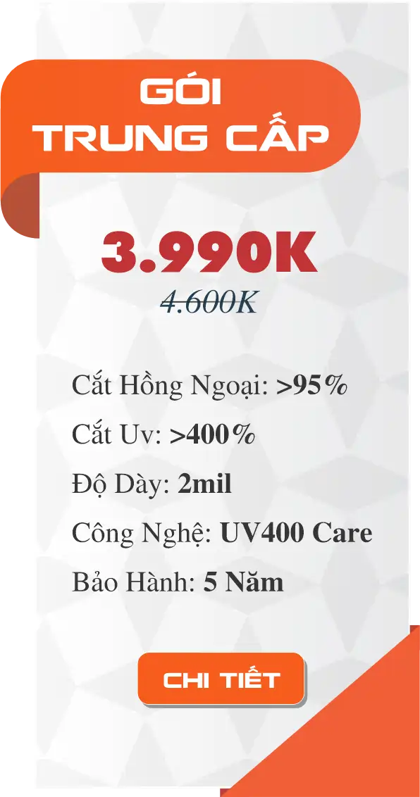 Gói phim cách nhiệt cho xe 7 chỗ, SUV.
