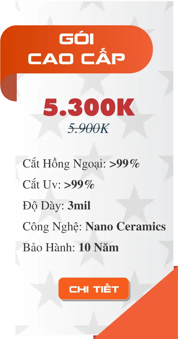 Gói phim cách nhiệt cho xe 7 chỗ, SUV.