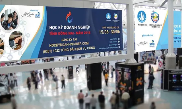 Băng rôn có thiết kế đẹp sẽ dễ dàng nhận được sự thu hút