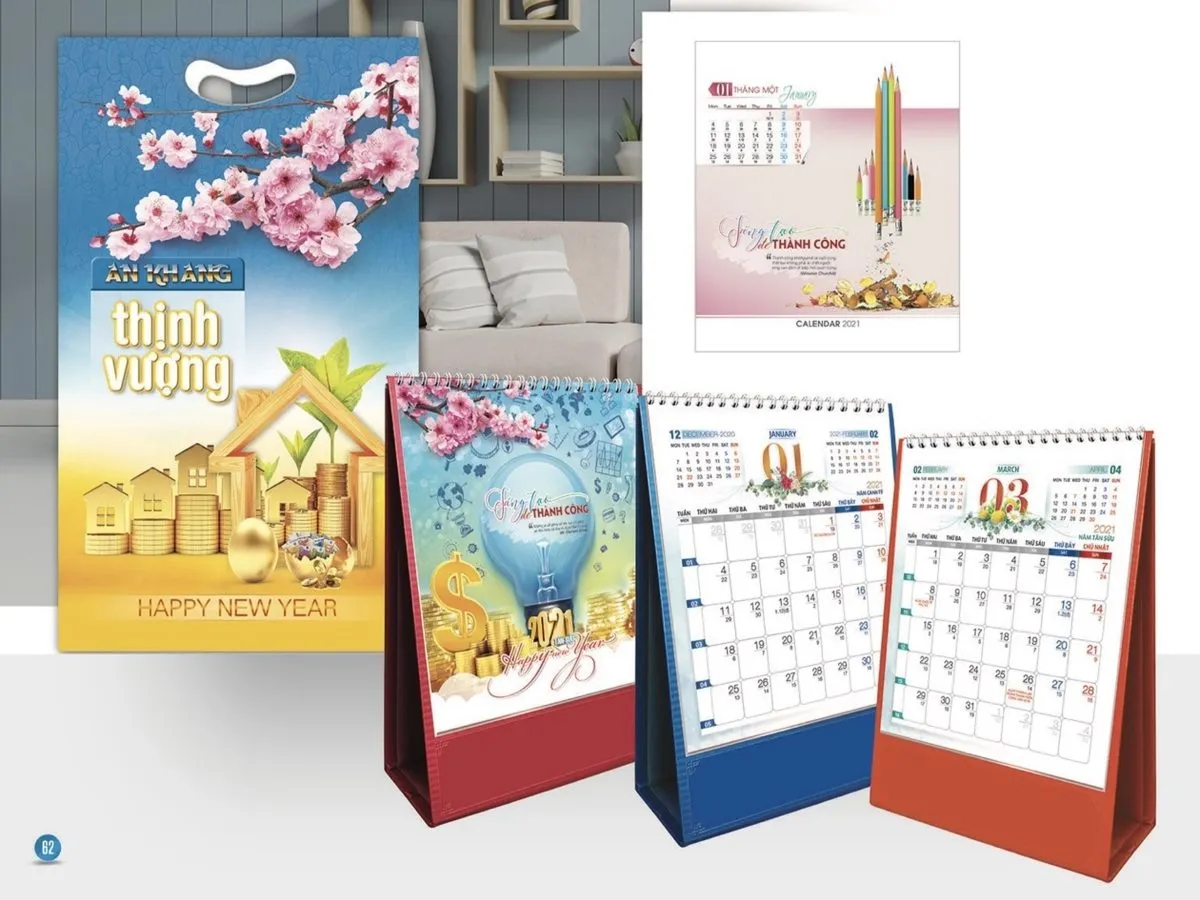 Đặc điểm nổi bật của lịch để bàn