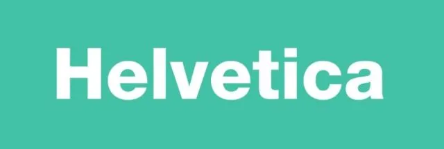 Font Helvetica dùng để thiết kế biển quảng cáo