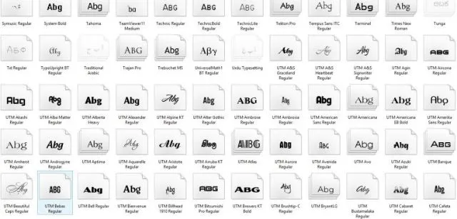 Font chữ UTM chuyên sử dụng để thiết kế bảng quảng cáo