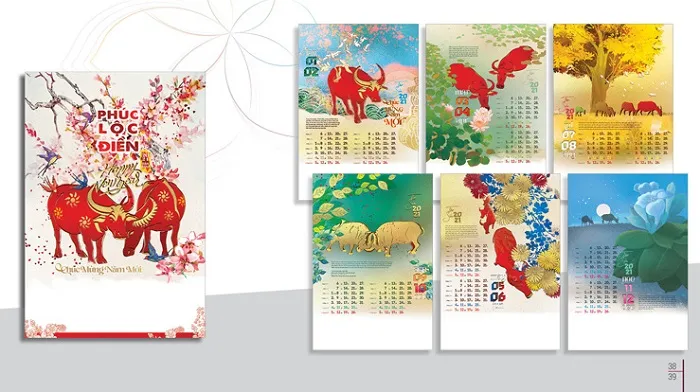 Lịch treo tường theo chủ đề