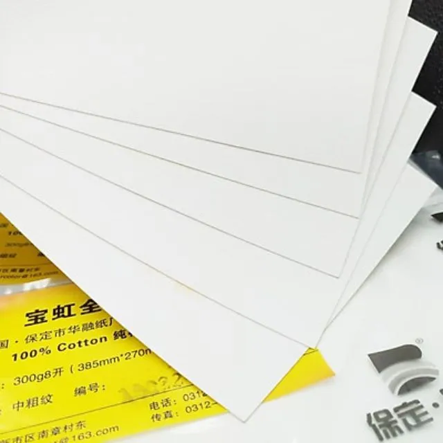 Hình ảnh chi tiết giấy vẽ màu nước Baohong