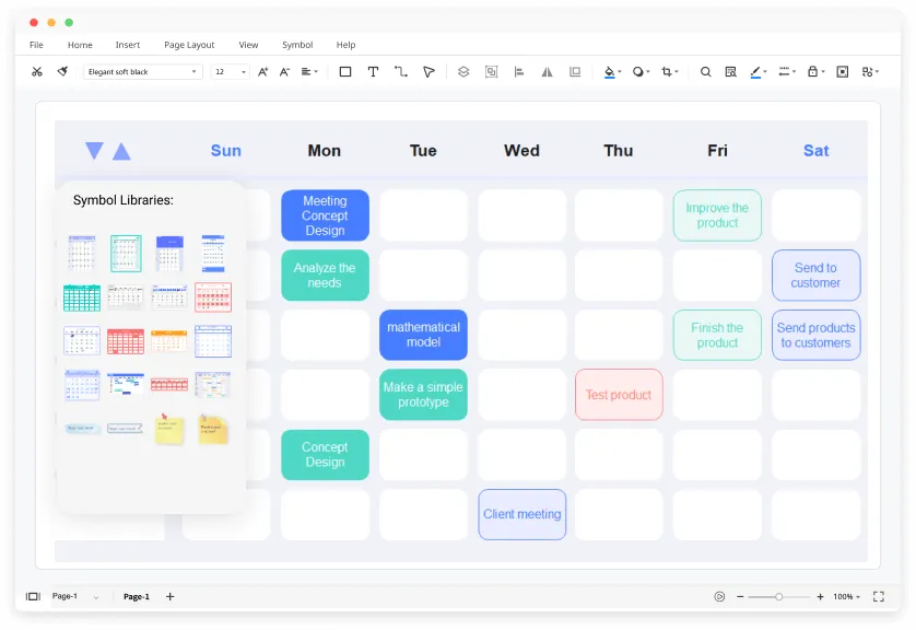 Cách chọn phần mềm phù hợp và lên bố cục cho từng trang lịch.