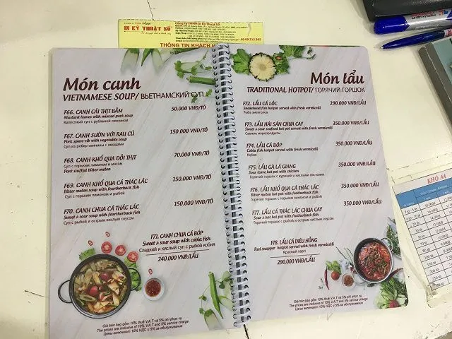 Cách làm menu đơn giản