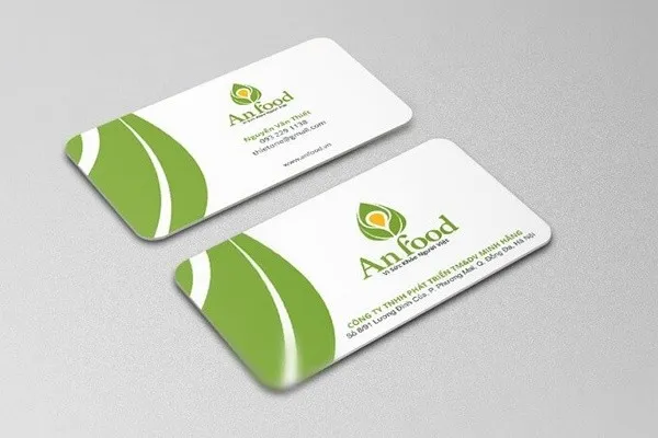 Mẫu card visit được thiết kế bo góc