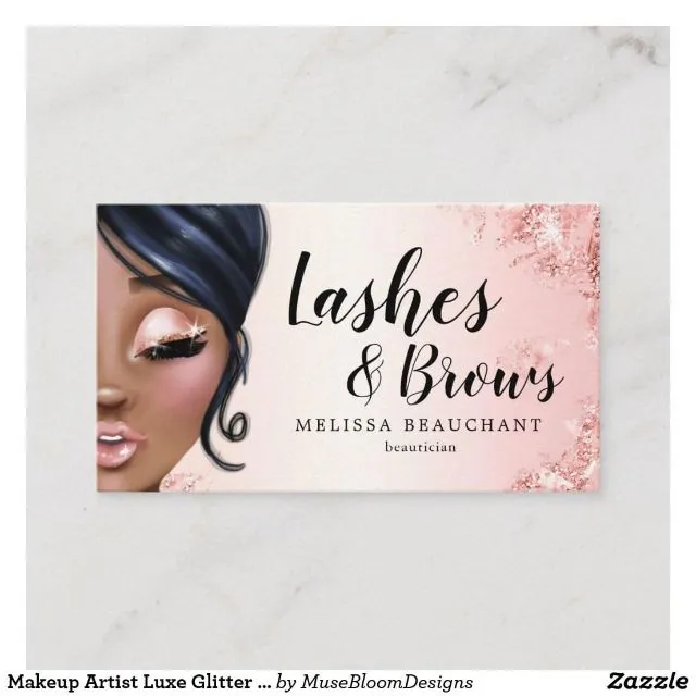 Mẫu card visit phun xăm Lashes & Browy