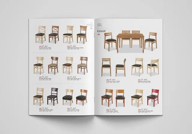 Thiết kế catalogue này thể hiện chi tiết về thông số kỹ thuật, mô tả sản phẩm