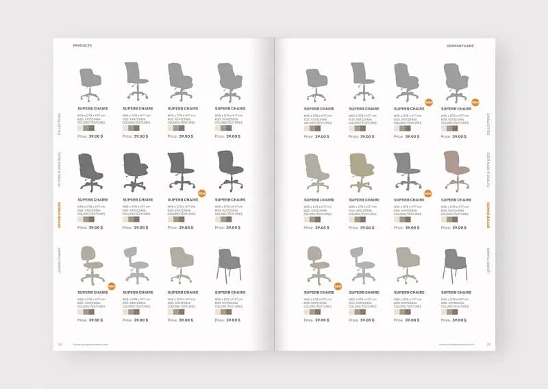 Catalogue ghế văn phòng