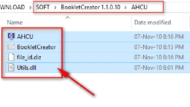 Copy các file sang thư mục mới