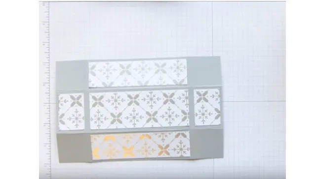 Bước 5 – Dán giấy trang trí lên mặt hộp