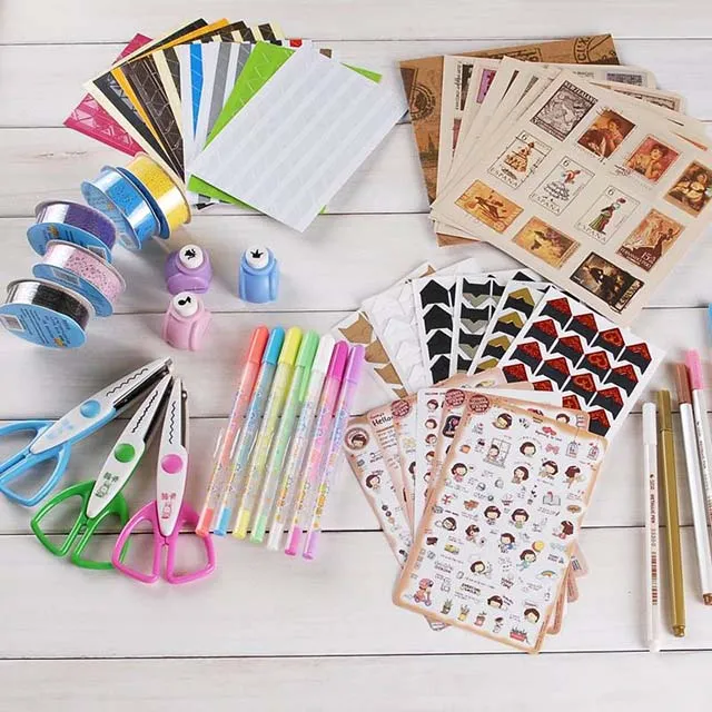 Nguyên liệu chuẩn bị để làm sổ tay giấy kraft