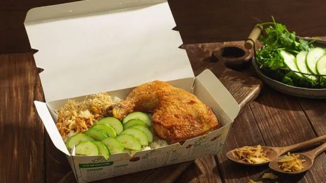 Mẫu hộp giấy dùng để đựng xôi