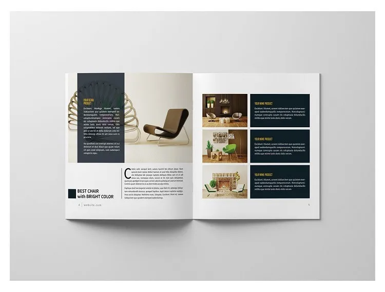 Mẫu catalogue ngành nội thất