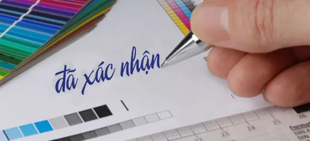 In proof là bản cam kết chất lượng ấn phẩm với khách hàng