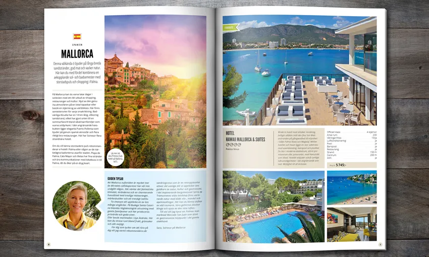 in sách màu du lịch