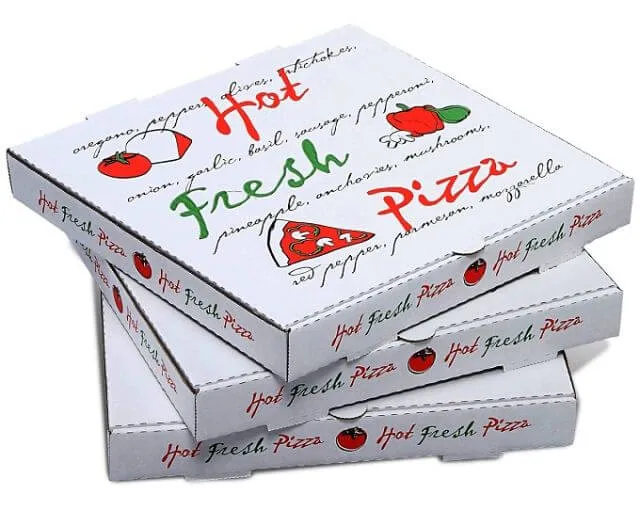 Kích cỡ 20 x 20 x 4cm, 28 x 28 x 4cm thích hợp đựng pizza
