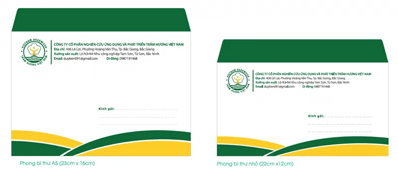 Kích thước phong bì tiêu chuẩn