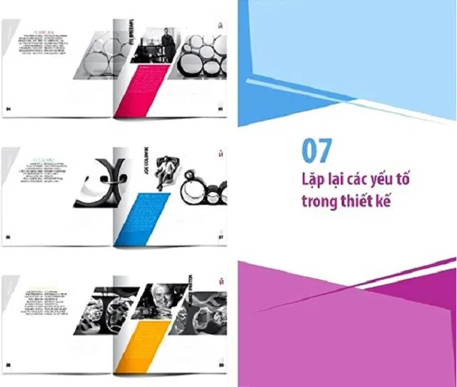 Lặp lại các yếu tố trong thiết kế