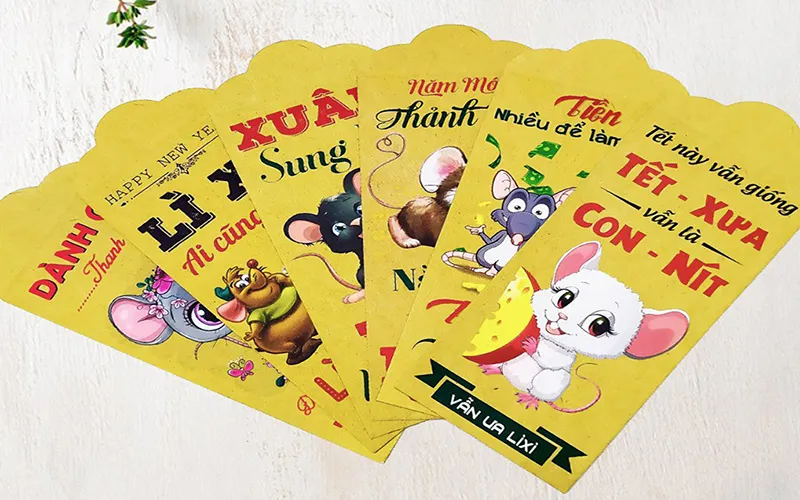 Lì xì in hình con giáp