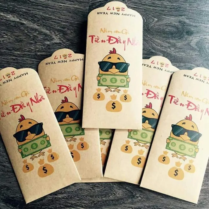 quy trình đặt in bao lì xì giấy kraft