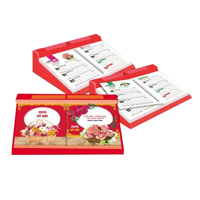 Lịch để bàn có đế nhựa