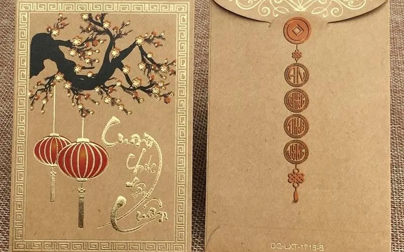 Lì xì được làm từ giấy kraf