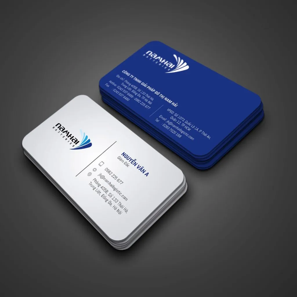 Mẫu in card visit có thiết kế bo góc độc đáo