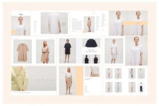 Gam màu pastel luôn được nhiều thương hiệu lựa chọn trong thiết kế catalogue thời trang