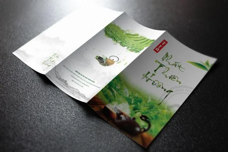 Mẫu tờ gấp quảng cáo sản phẩm trà Mẫu tờ gấp quảng cáo sản phẩm trà