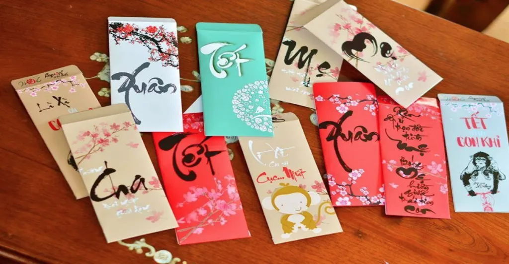 Mẫu lì xì truyền thống được nhiều người sử dụng nhất