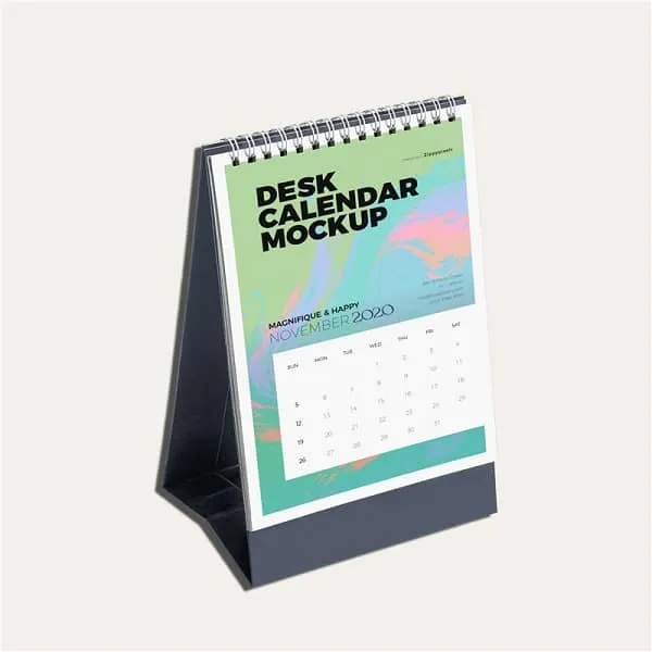 Mẫu lịch để bàn chiều dọc