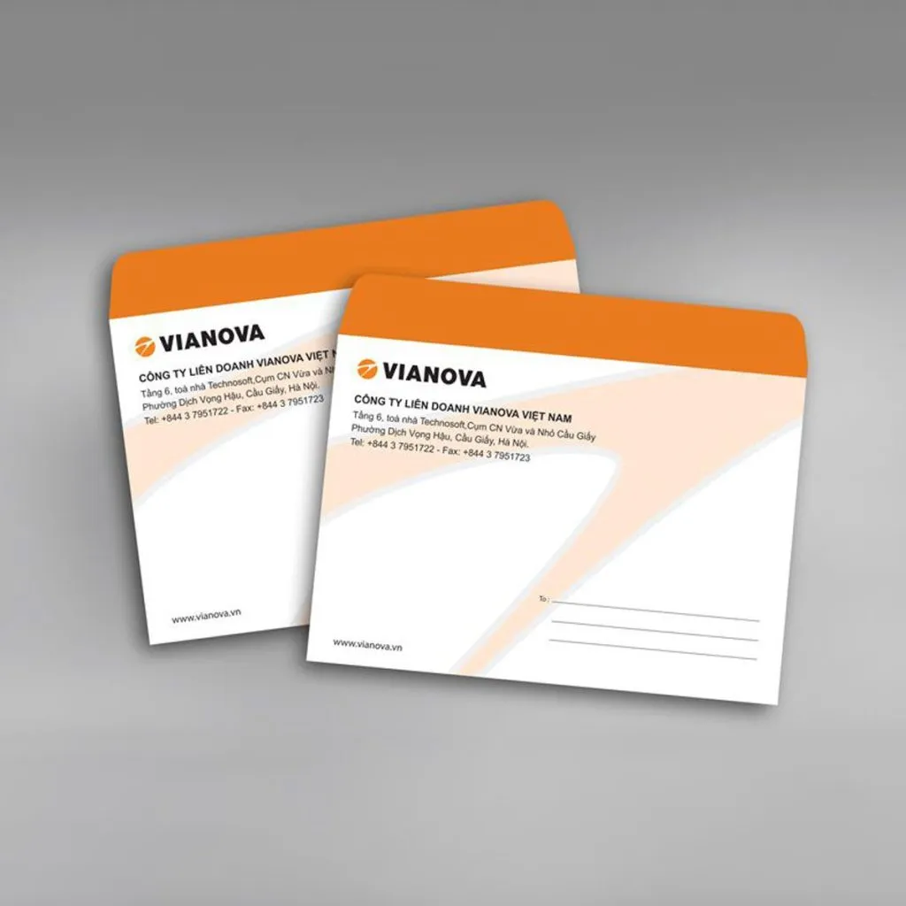 Mẫu phong bì công ty VIANOVA